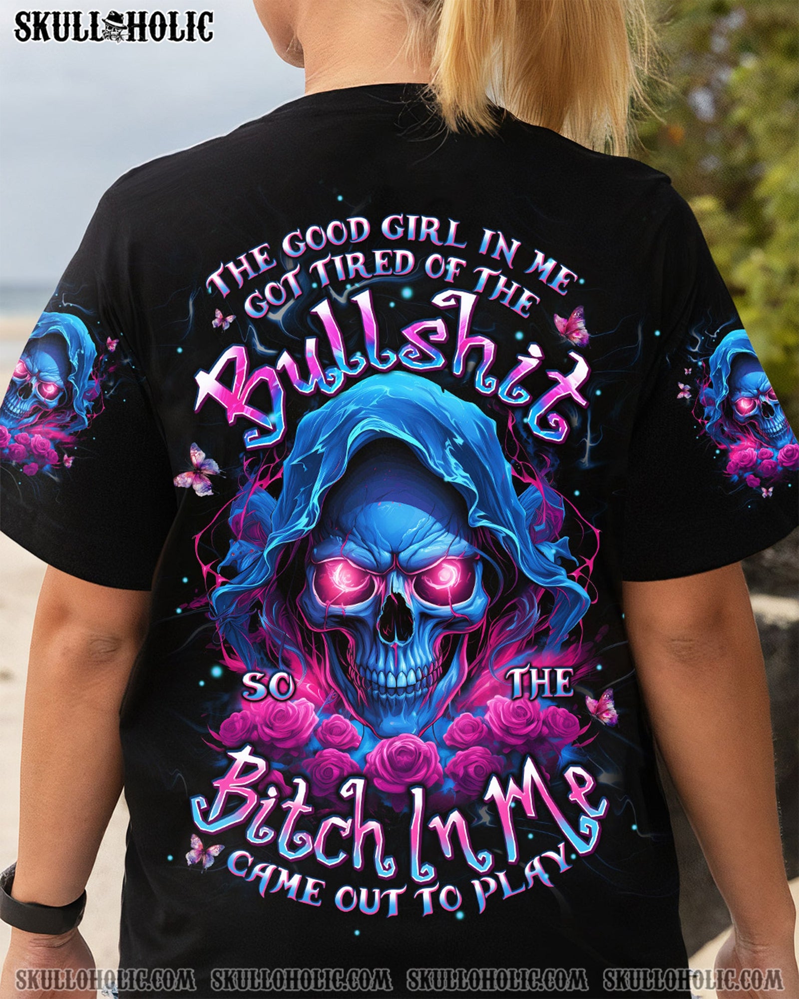 BLISSCORNERS THE GOOD GIRL IN ME ALL OVER PRINT