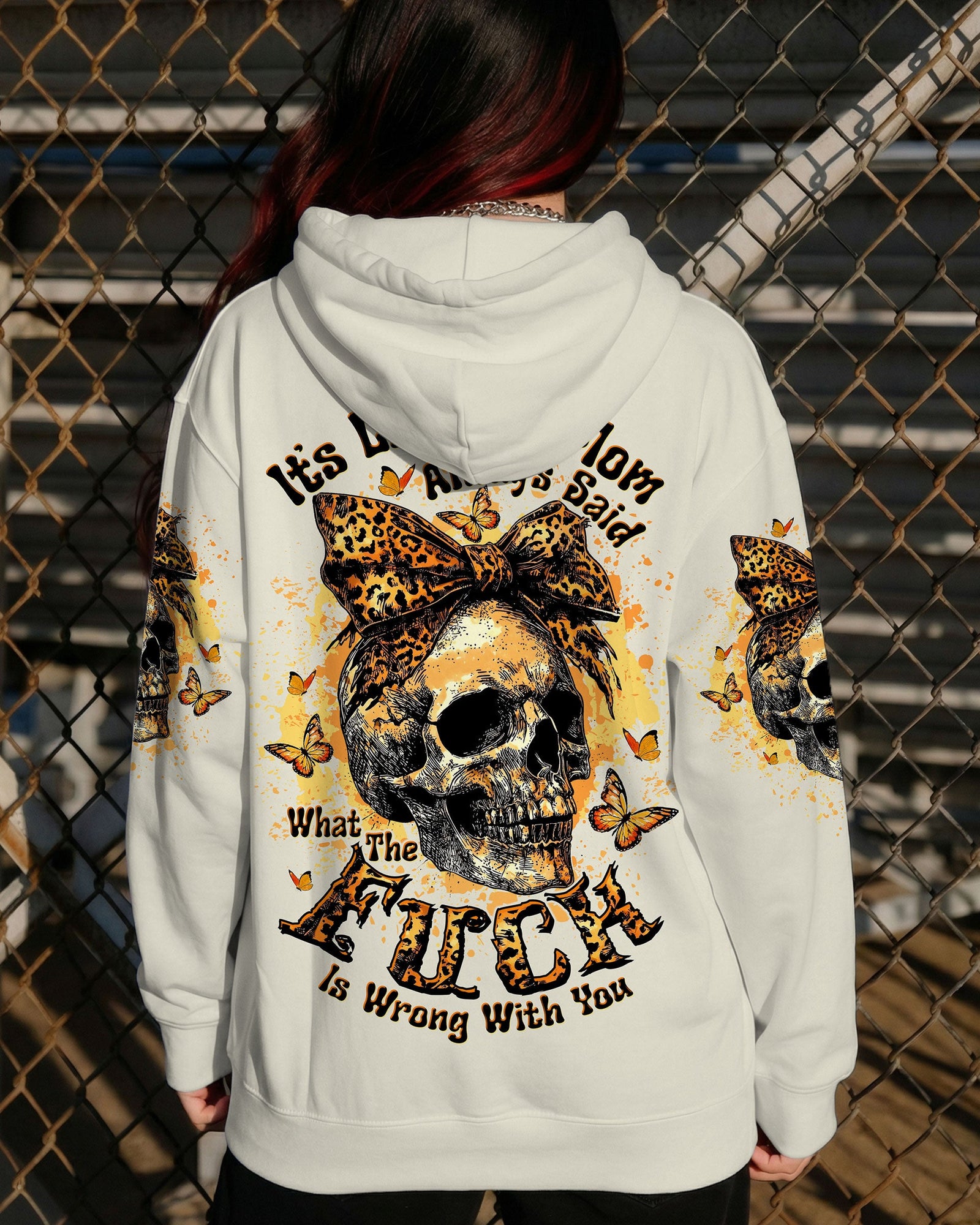 BLISSCORNERS IT'S LIKE MY MOM ALWAYS SAID SKULL ALL OVER PRINT