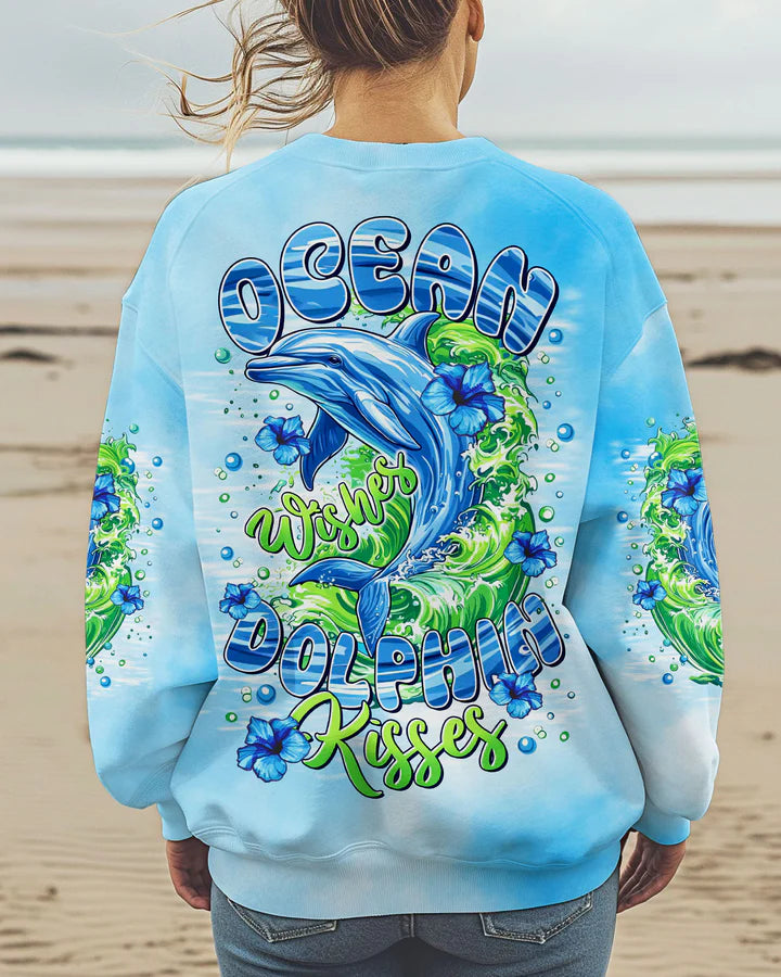 BLISSCORNERS OCEAN WISHES DOLPHIN KISSES ALL OVER PRINT 1
