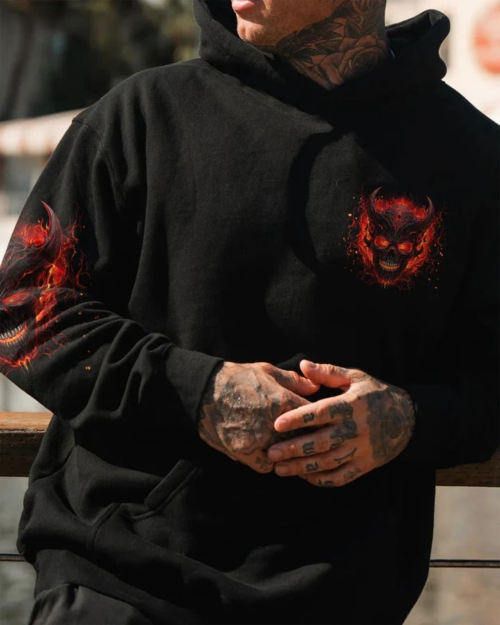 BLISSCORNERS I'M NEVER ALONE SKULL DEMON ALL OVER PRINT 2