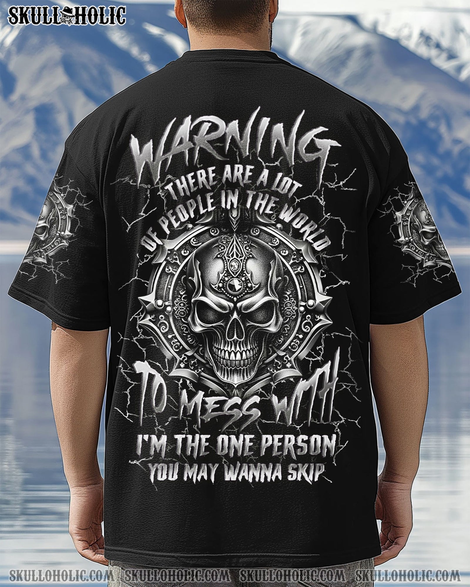 BLISSCORNERS I'M THE ONE PERSON YOU MAY WANNA SKIP ALL OVER PRINT