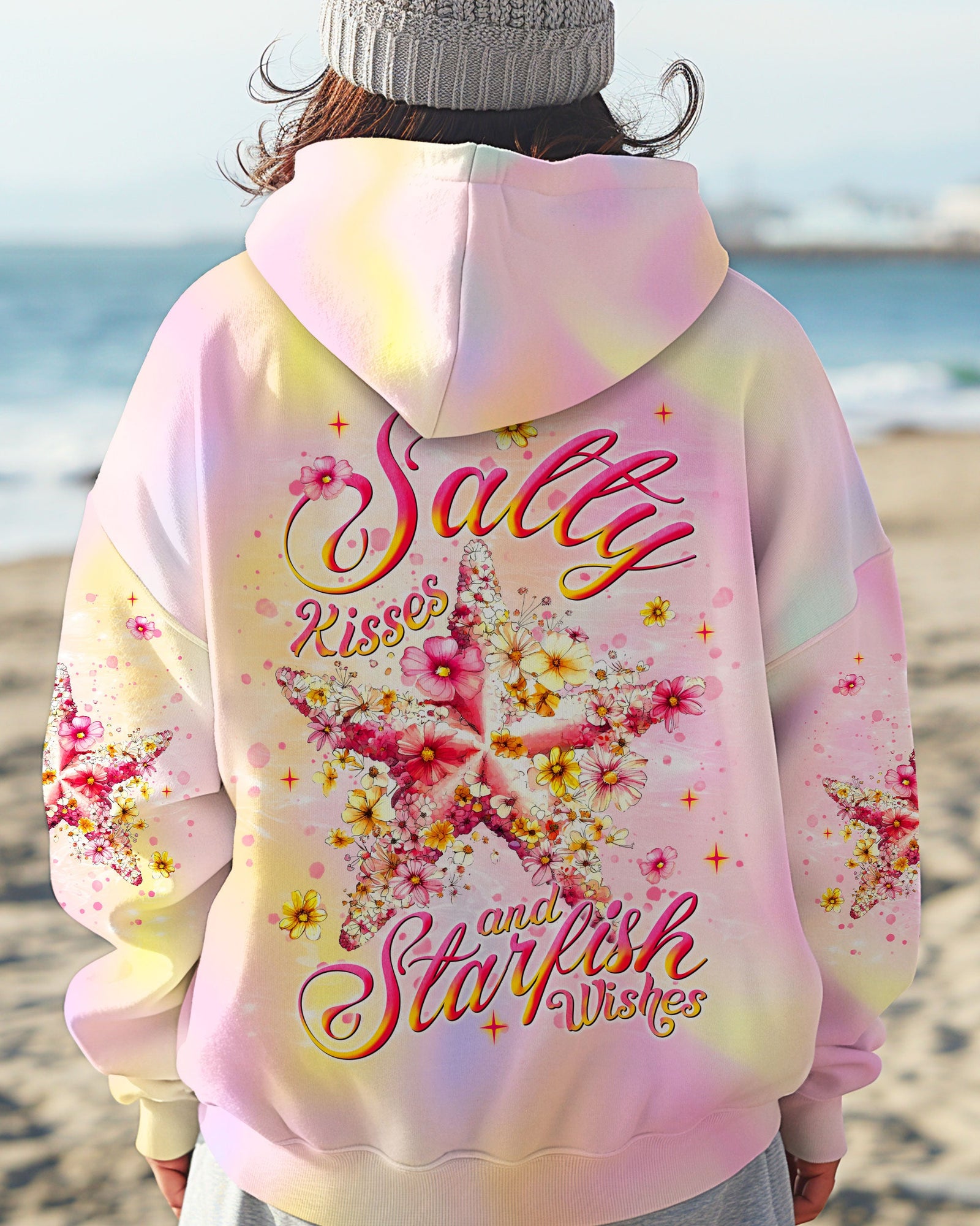BLISSCORNERS SALTY KISSES AND STARFISH WISHES ALL OVER PRINT