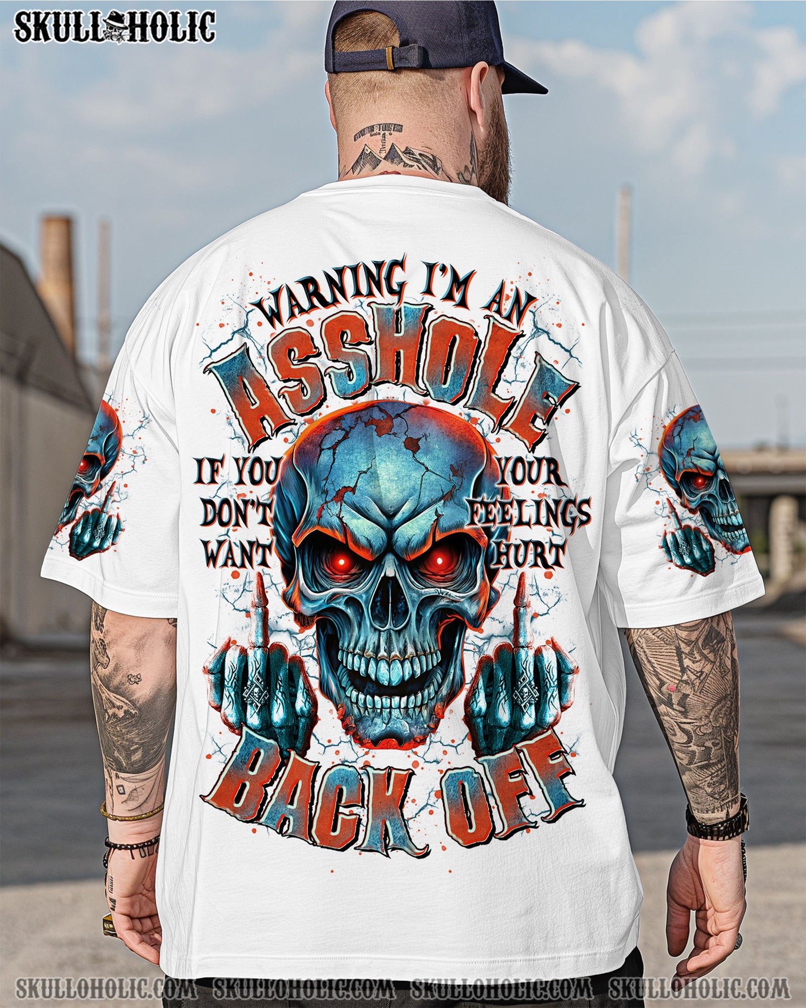 BLISSCORNERS WARNING I'M AN A SKULL ALL OVER PRINT - TLTR0206251