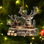 Blisscorners Personalized Deer Hunting OrnamentUnique Christmas Gift for Hunters & Outdoorsmen LM0110