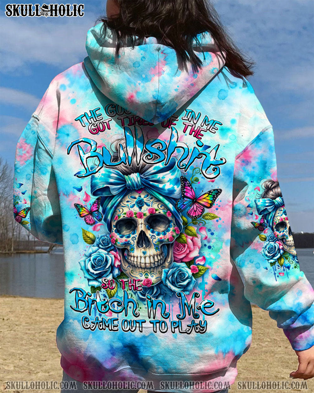 BLISSCORNERS THE GOOD GIRL IN ME TIE DYE ALL OVER PRINT