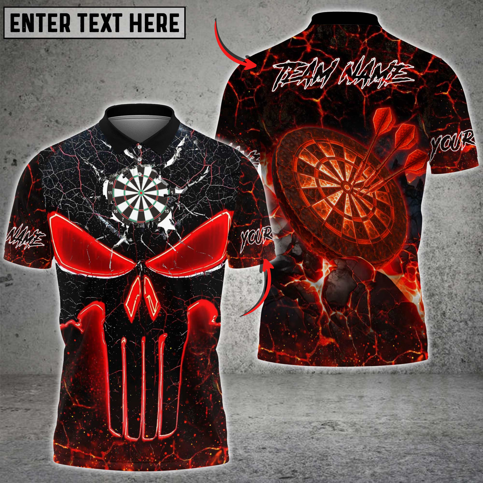 Blisscorners Bowling Flaming Skull Multicolor Customized Name, Team Name 3D Shirt