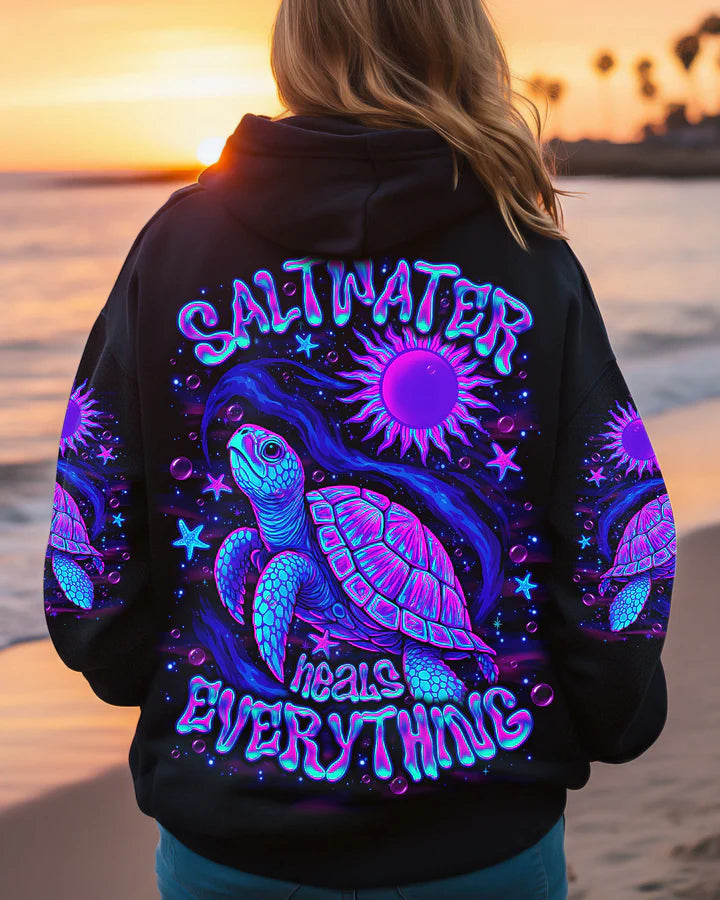 BLISSCORNERS SALTWATER HEALS EVERYTHING TURTLE ALL OVER PRINT 2