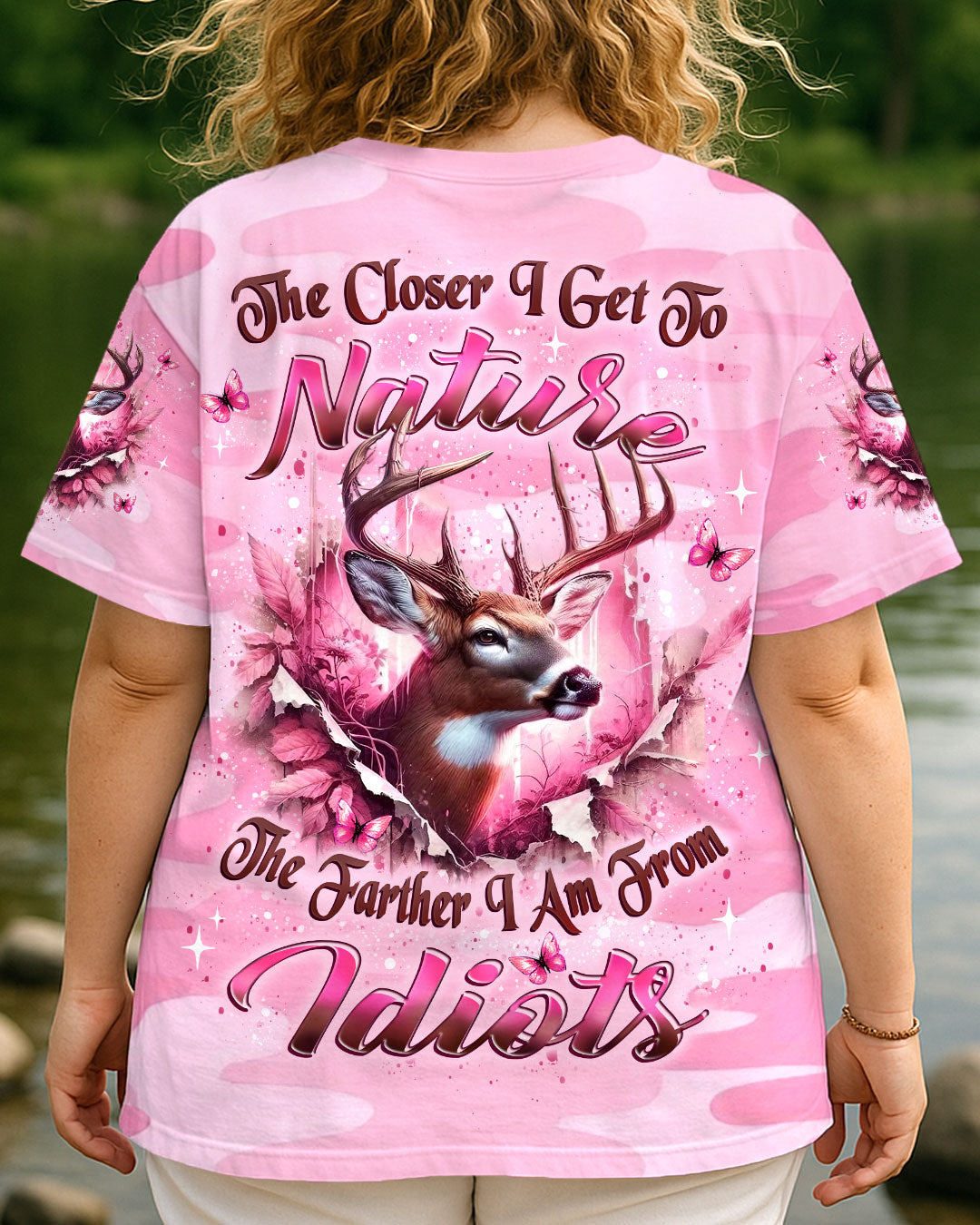 BLISSCORNERS THE CLOSER I GET TO NATURE DEER ALL OVER PRINT