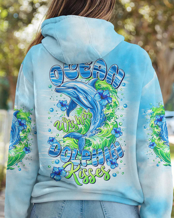BLISSCORNERS OCEAN WISHES DOLPHIN KISSES ALL OVER PRINT 1