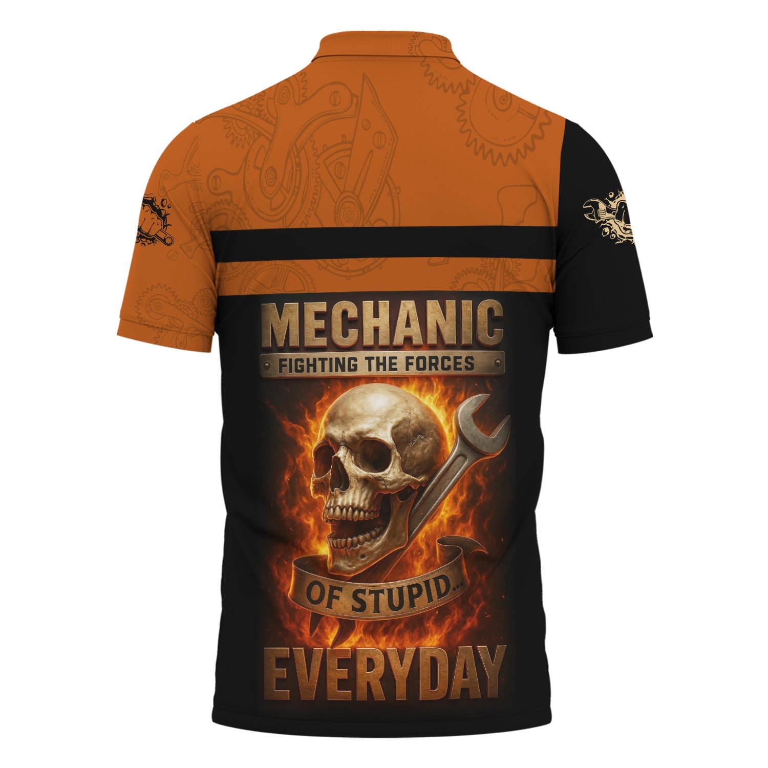 Blisscorners Personalized T-Shirt Mechanic Fighting The Forces Of Stupid Everyday Boxing Funny Design Shirt For Mechanics