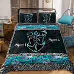 Blisscorners Personalized Couple Hunting Deer Blanket