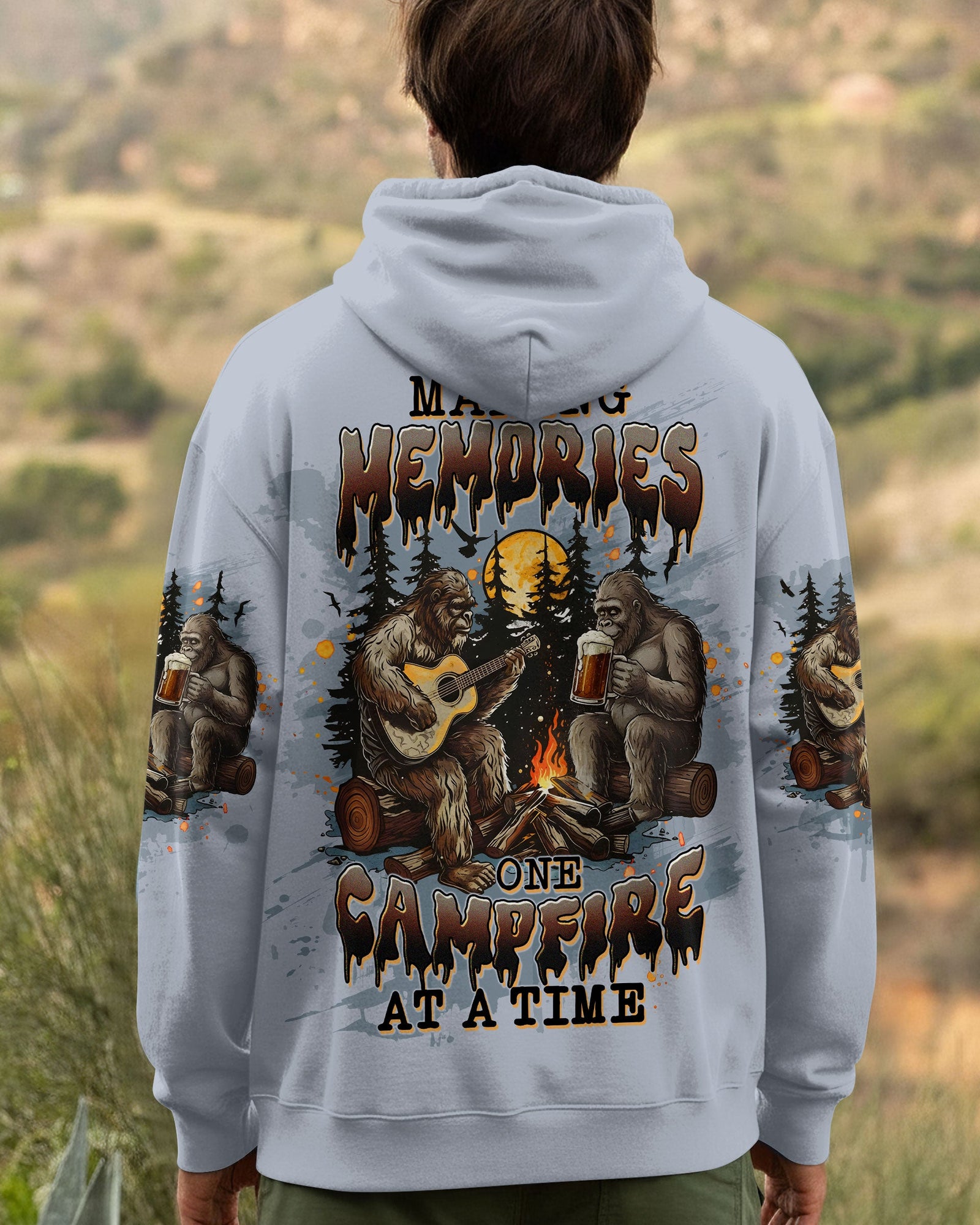 BLISSCORNERS MAKING MEMORIES ONE CAMPFIRE AT A TIME BIGFOOT ALL OVER PRINT
