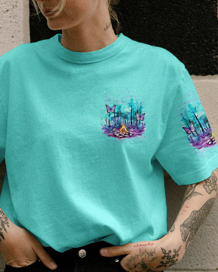 BLISSCORNERS JUST A GIRL WHO LOVES CAMPFIRES ALL OVER PRINT