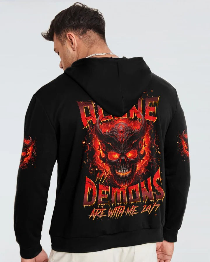 BLISSCORNERS I'M NEVER ALONE SKULL DEMON ALL OVER PRINT 2