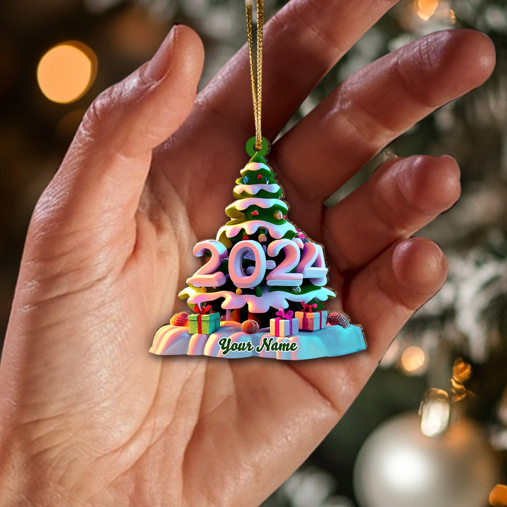 Blisscorners Custom Name Christmas Tree Ornament, Christmas Gift2D Flat LM2211
