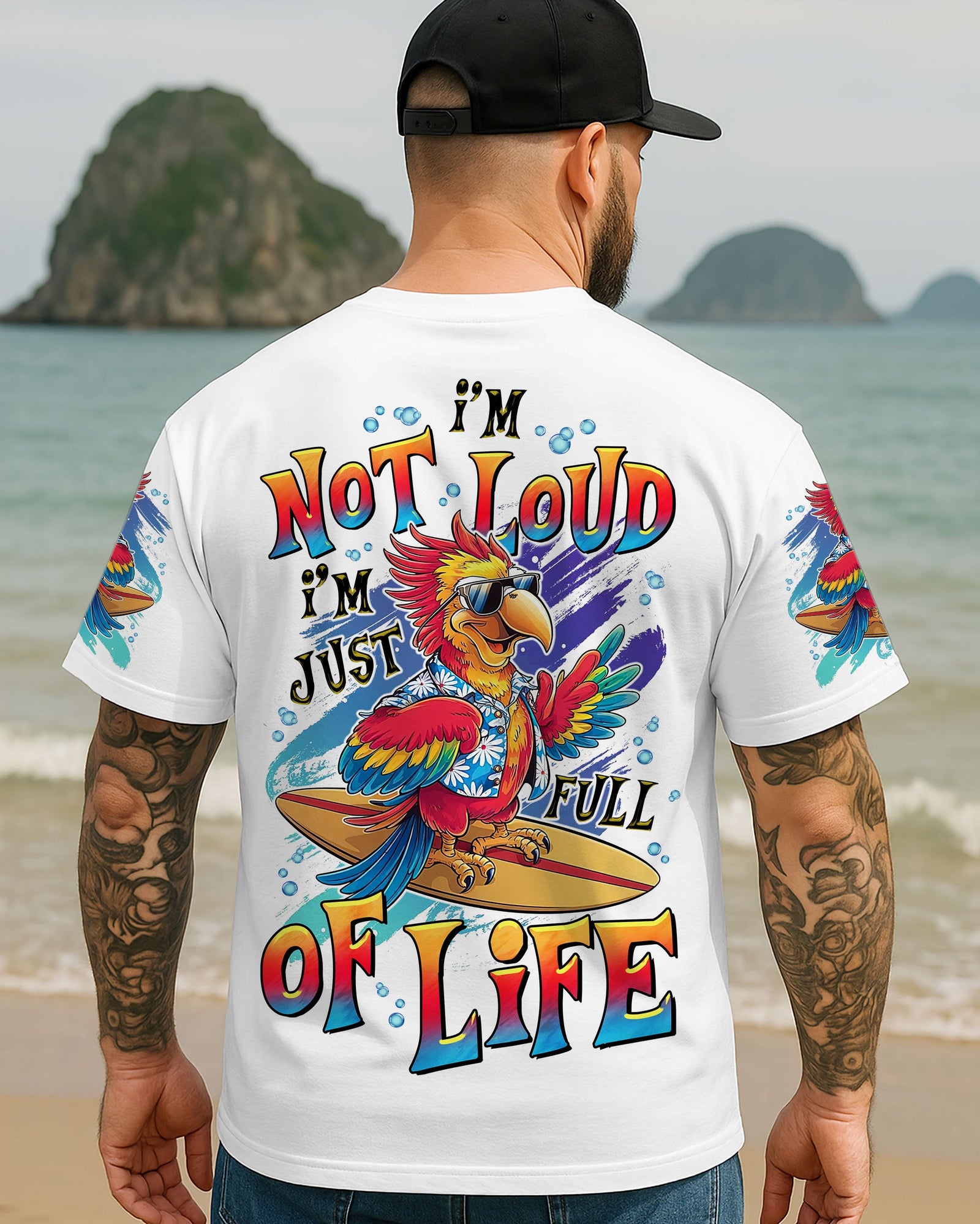 BLISSCORNERS I'M NOT LOUD PARROT ALL OVER PRINT