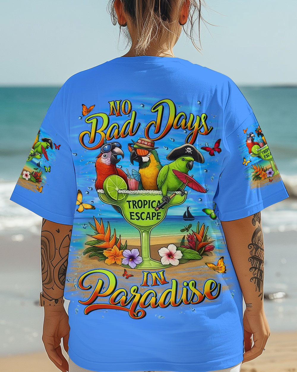 BLISSCORNERS NO BAD DAYS IN PARADISE ALL OVER PRINT