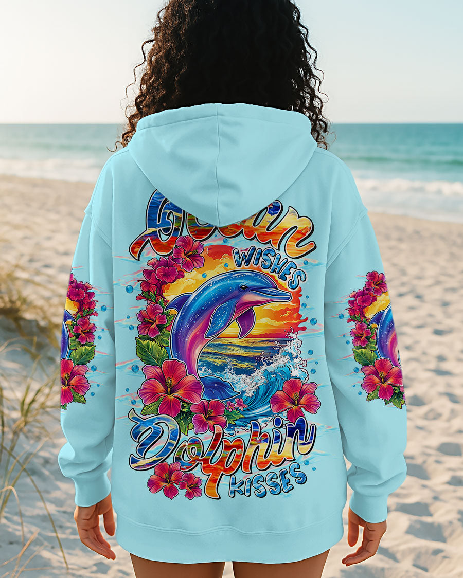 BLISSCORNERS OCEAN WISHES DOLPHIN KISSES ALL OVER PRINT