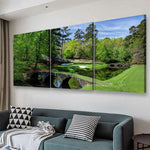 Blisscorners Augusta Golf Course Canvas, Canvas Wall Art, Multi Canvas Wall Art, Golf Decor LM2611