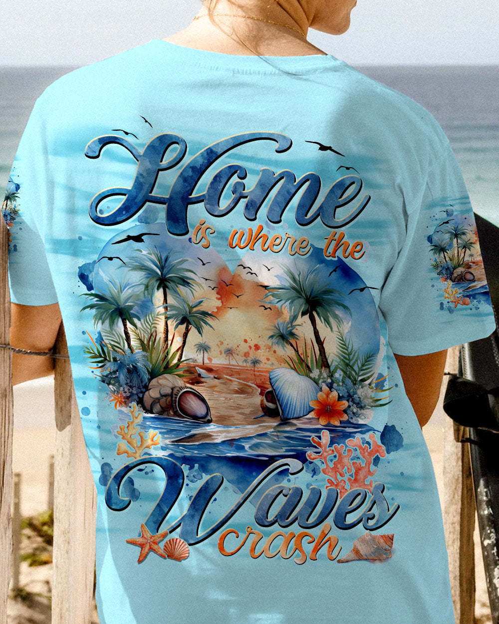 BLISSCORNERS HOME IS WHERE THE WAVES CRASH ALL OVER PRINT