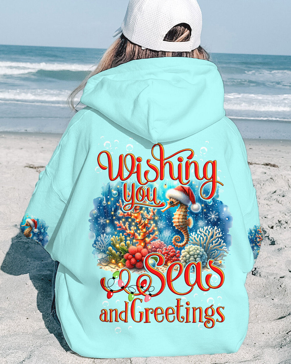 BLISSCORNERS SEAS AND GREETINGS CHRISTMAS ALL OVER PRINT