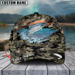 Blisscorners Atlantic Salmon Fishing Lure Camouflage Customized Name 3D Cap