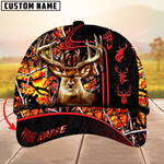 Blisscorners Beautiful Deer Hunting Version 2 Camouflage Pattern Multicolor Personalized Name 3D Cap