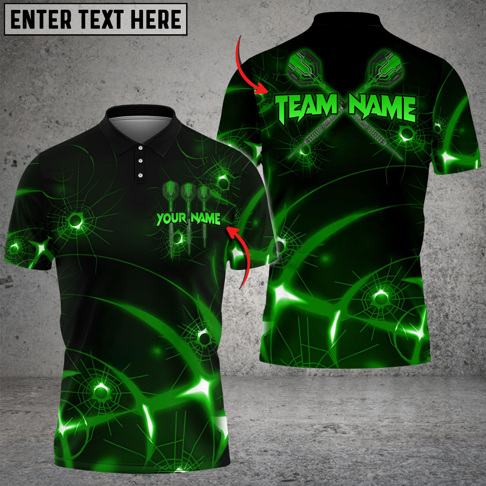 Blisscorners Darts Lazer Targer Multicolor Customized Name, Team Name 3D Shirts