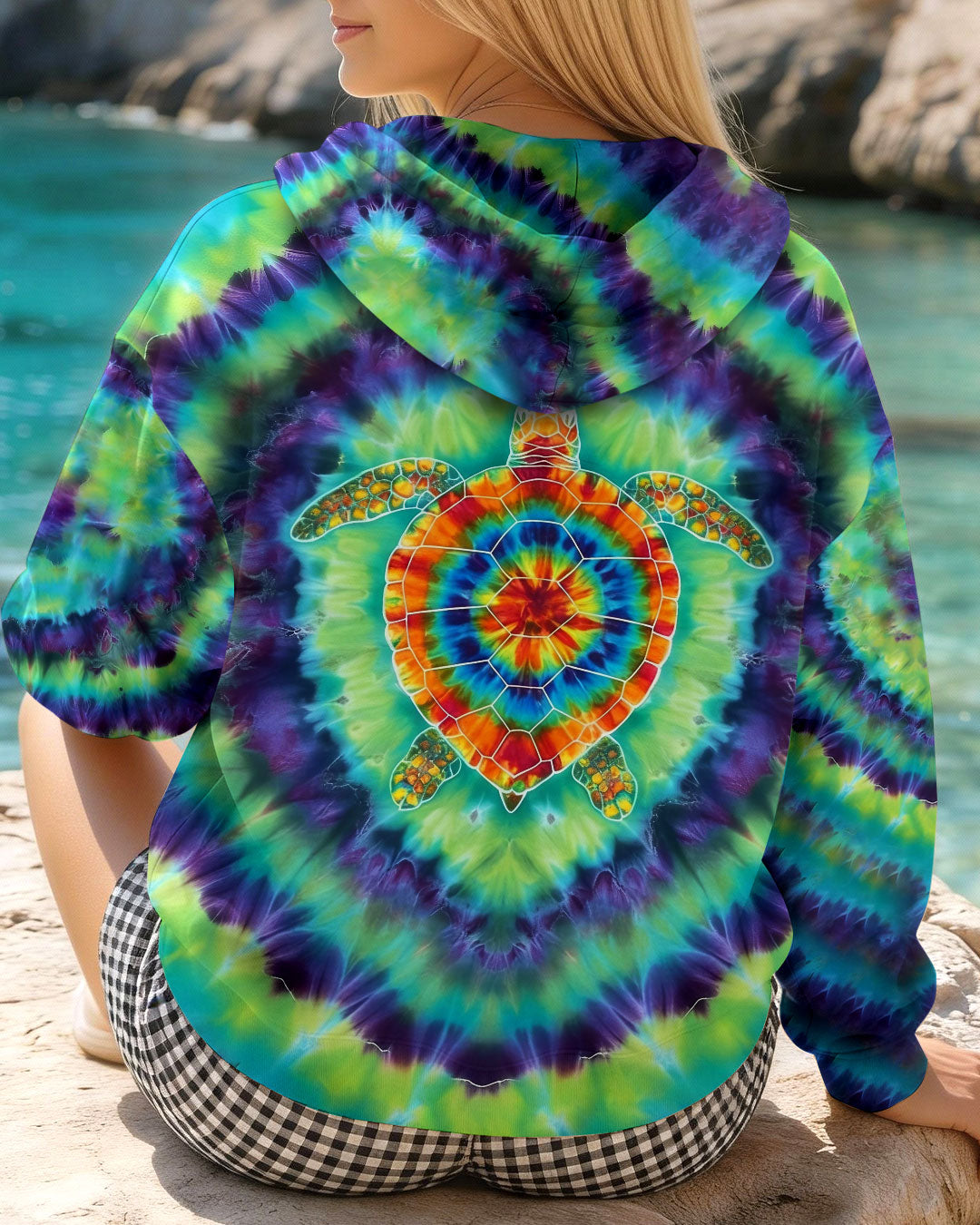 BLISSCORNERS TURTLE TIE DYE ALL OVER PRINT