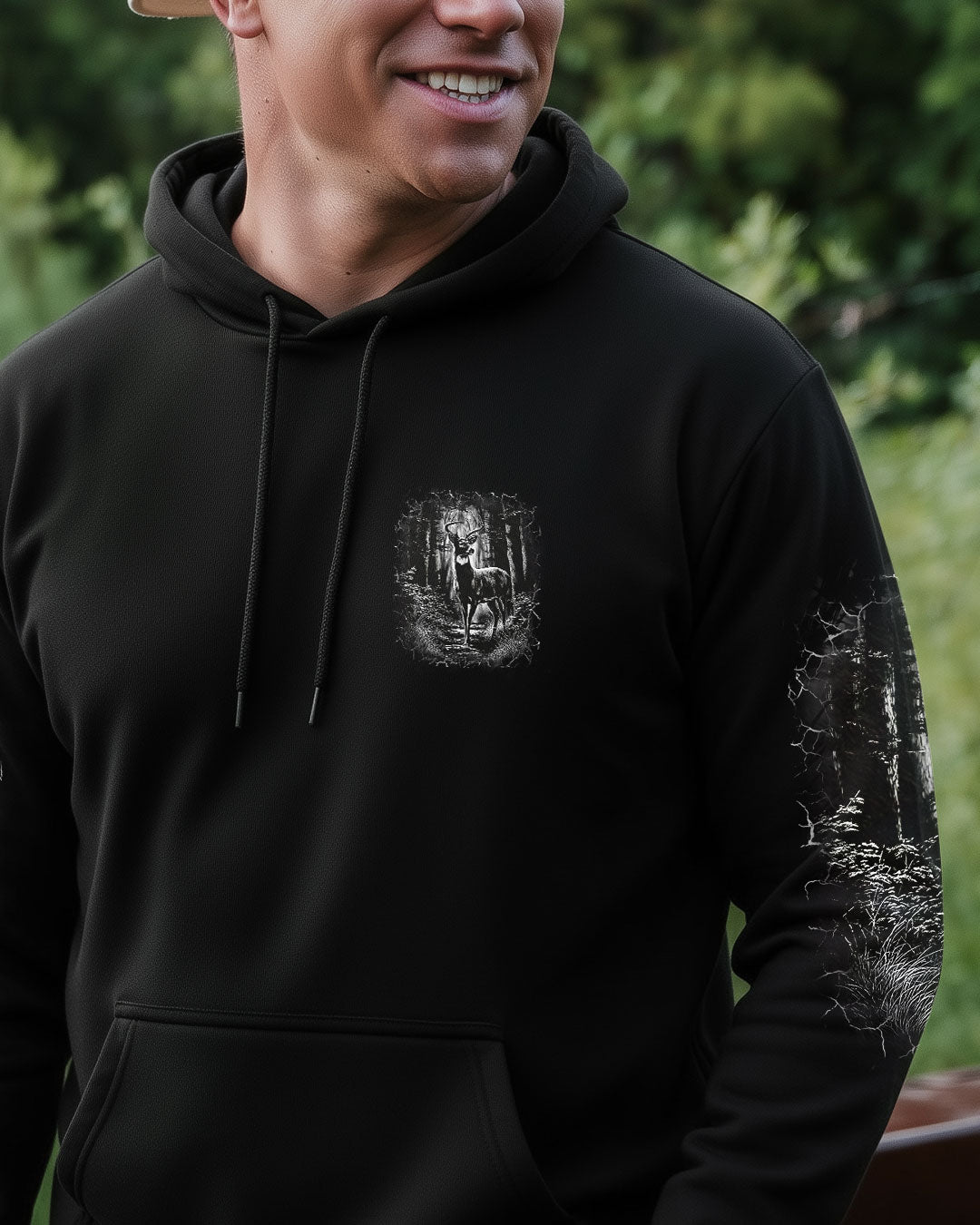 BLISSCORNERS AND INTO THE FOREST I GO DEER ALL OVER PRINT