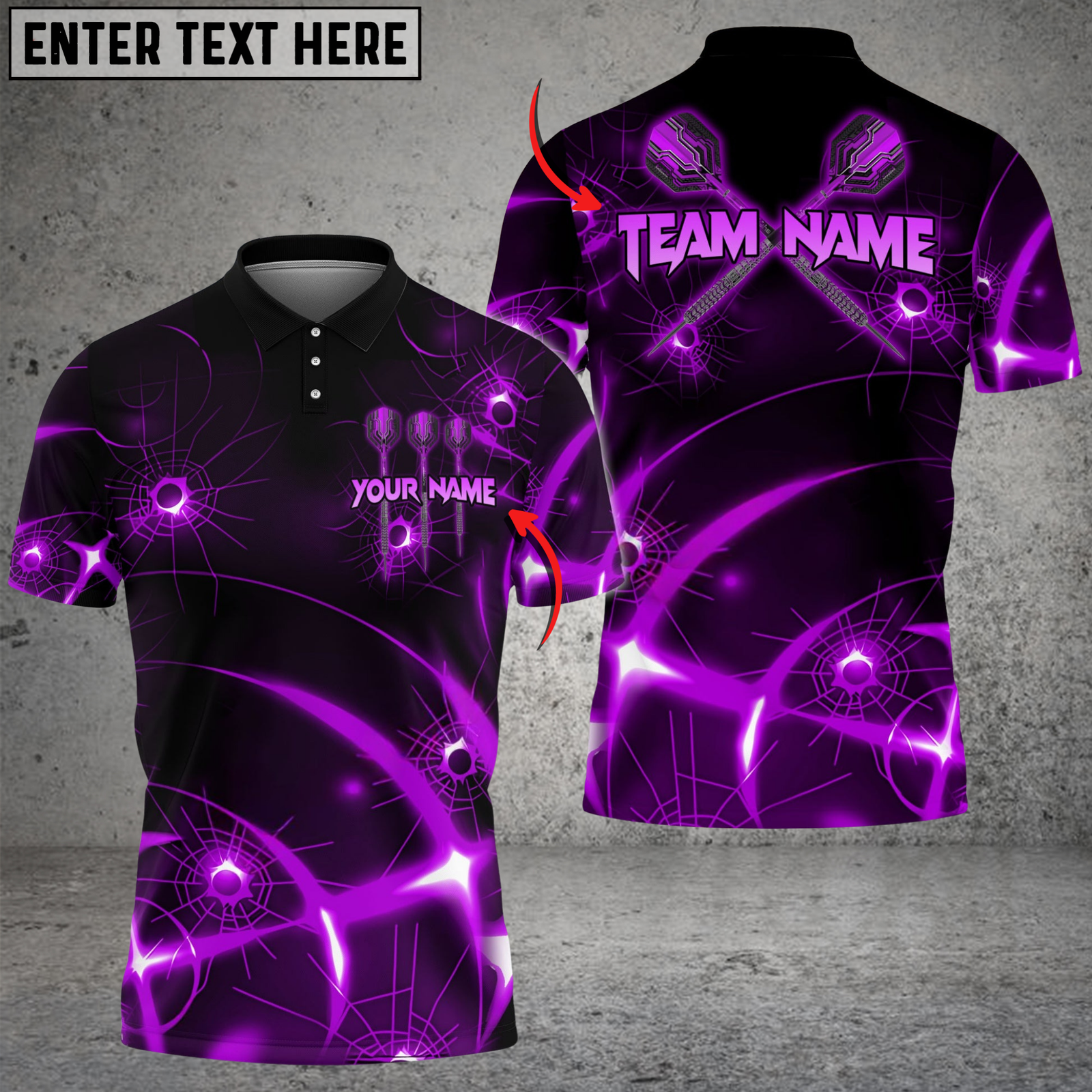 Blisscorners Darts Lazer Targer Multicolor Customized Name, Team Name 3D Shirts