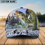 Blisscorners Bass Fishing Clear Water Skin Customized Name 3D Cap