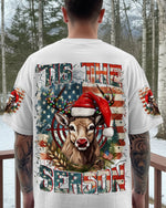 BLISSCORNERS ’TIS THE SEASON CHRISTMAS HUNTING DEER ALL OVER PRINT