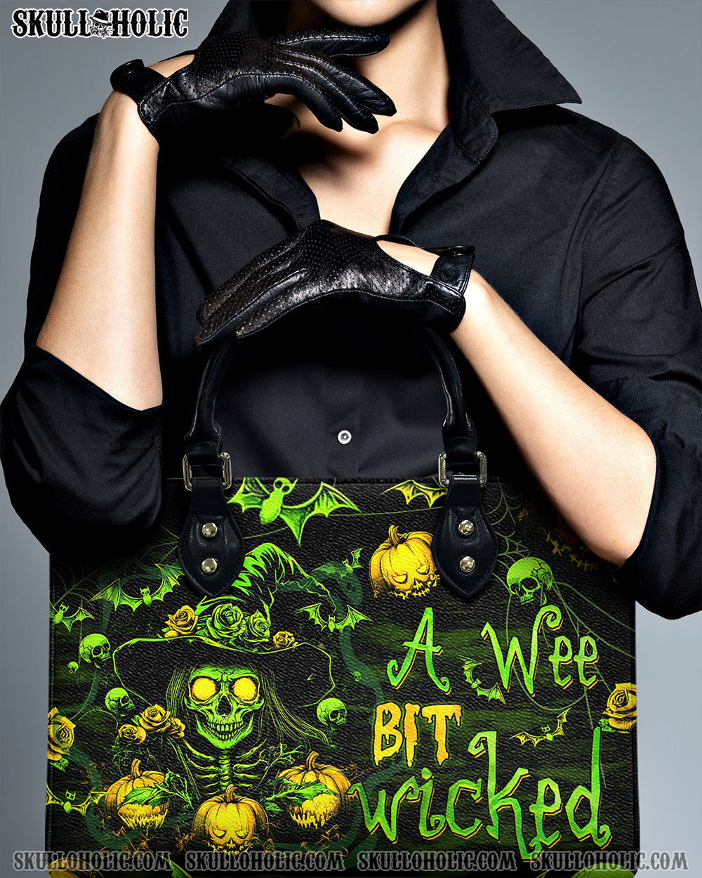 BLISSCORNERS A WEE BIT WICKED LEATHER HANDBAG