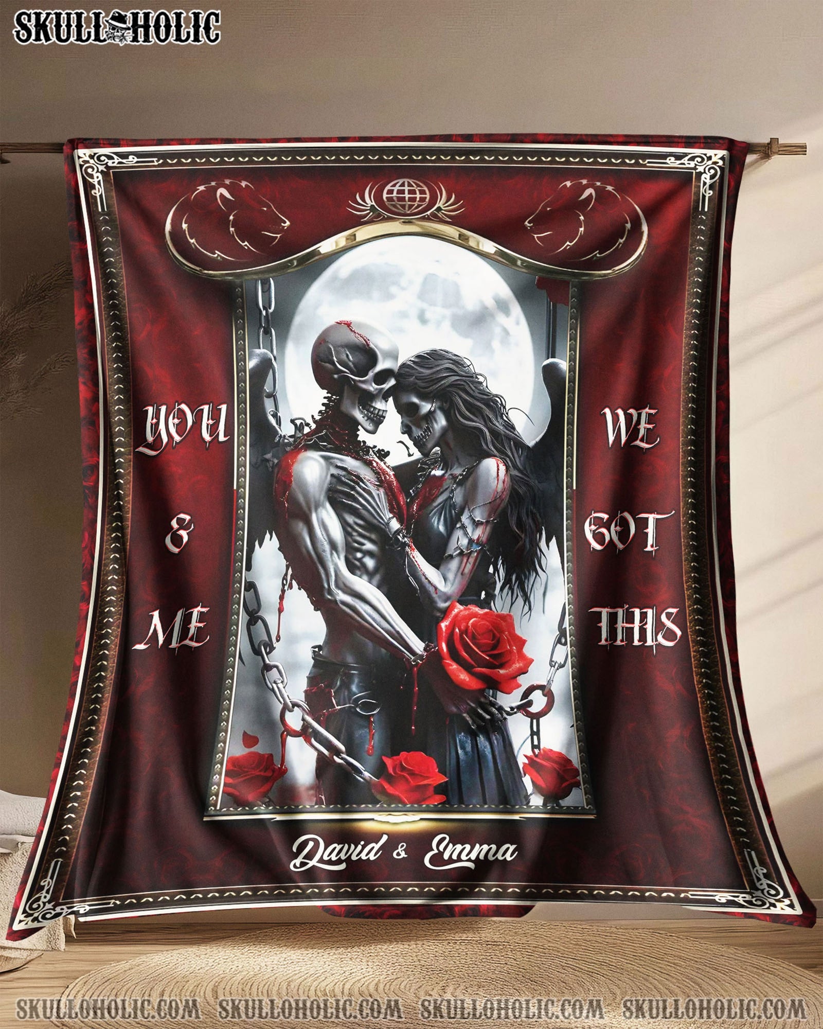 BLISSCORNERS PERSONALIZED YOU & ME WE GOT THIS FLEECE BLANKET