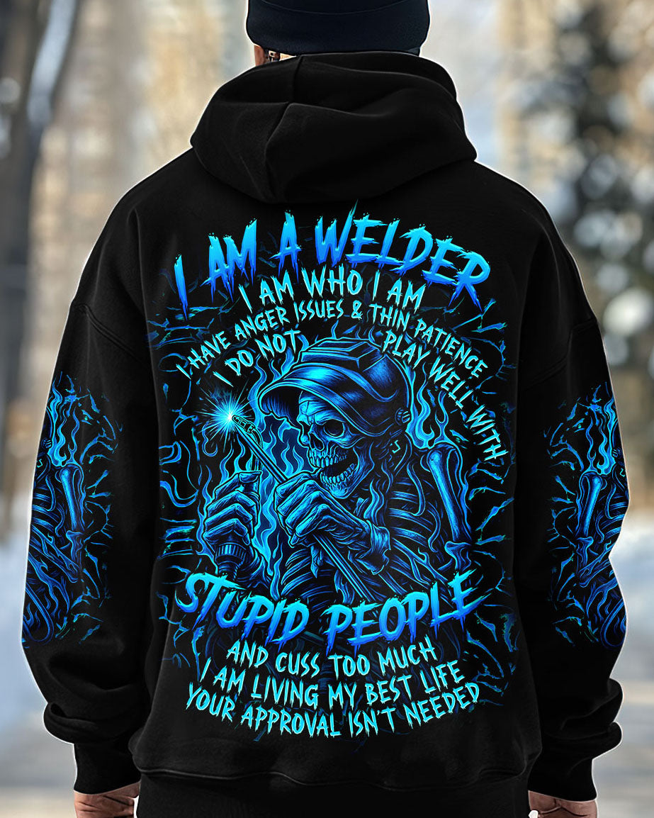 BLISSCORNERS RUN YOUR WELDER NOT YOUR MOUTH ALL OVER PRINT