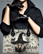 BLISSCORNERS A WEE BIT WICKED HALLOWEEN LEATHER HANDBAG