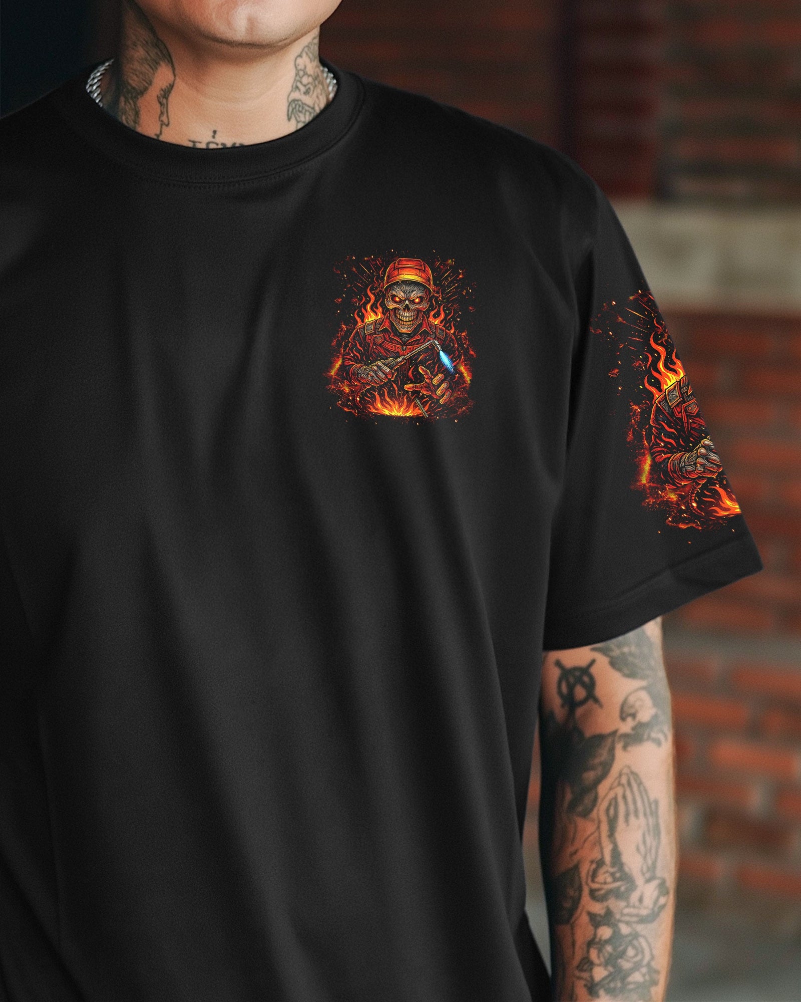 BLISSCORNERS ASSUMING I'M JUST A WELDER SKULL ALL OVER PRINT