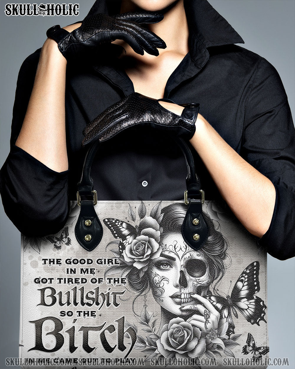 BLISSCORNERS THE GOOD GIRL IN ME LEATHER HANDBAG