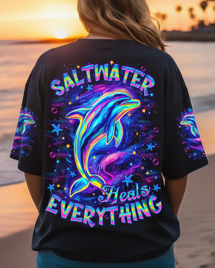 BLISSCORNERS SALTWATER HEALS EVERYTHING DOLPHIN ALL OVER PRINT 2