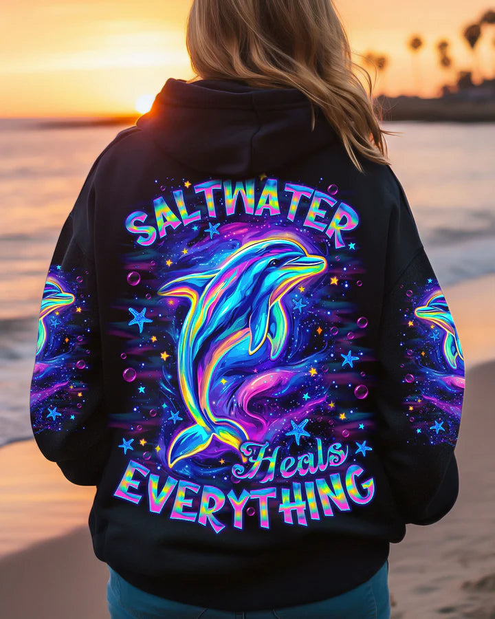 BLISSCORNERS SALTWATER HEALS EVERYTHING DOLPHIN ALL OVER PRINT 2