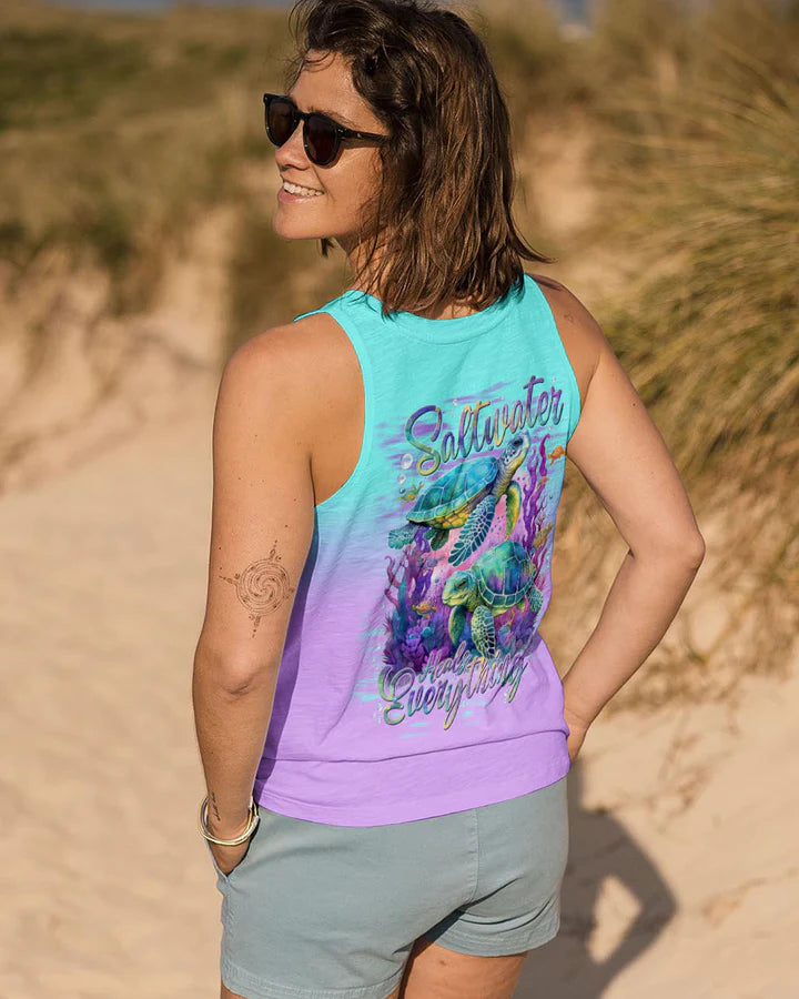 BLISSCORNERS SALTWATER HEALS EVERYTHING TURTLE ALL OVER PRINT 3