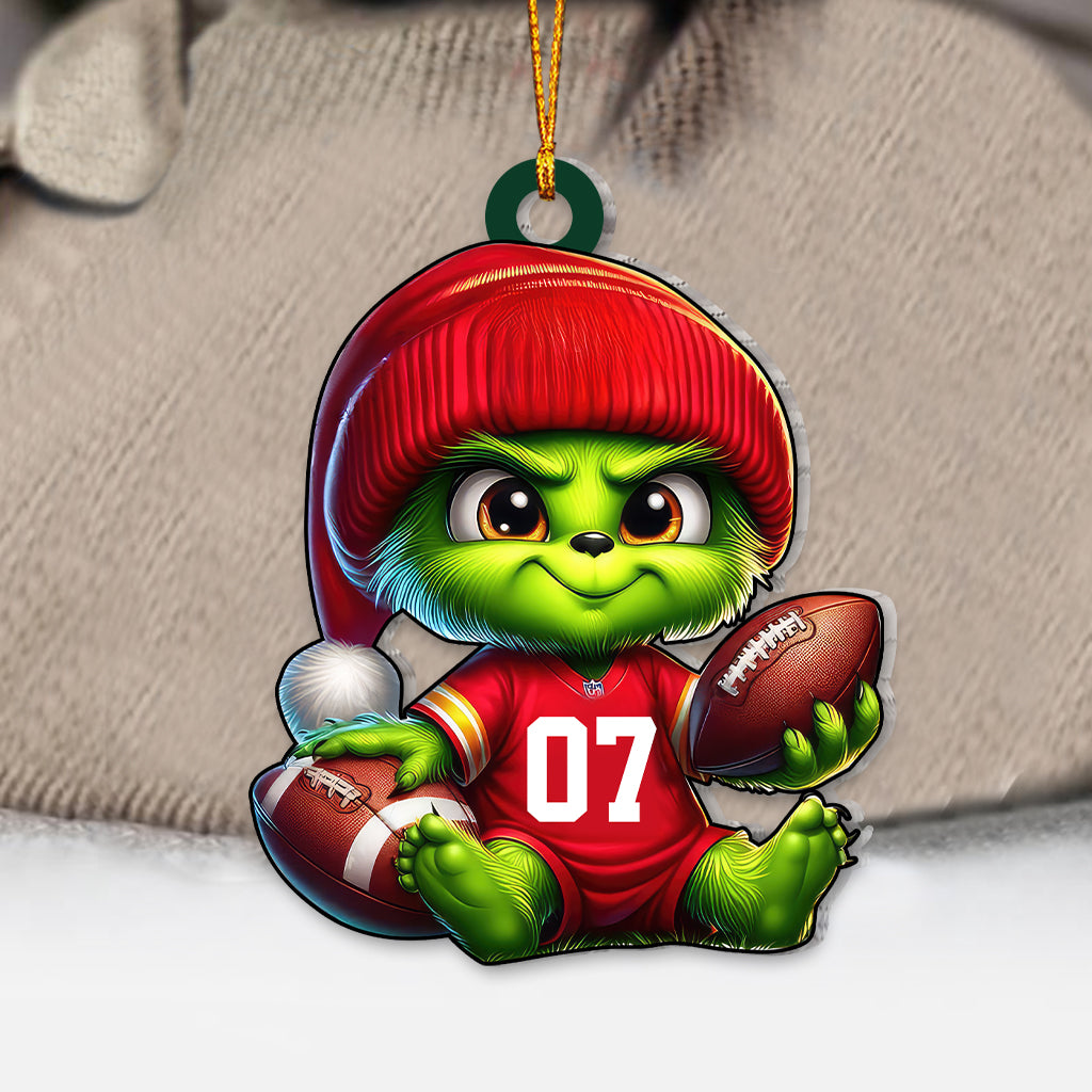 Blisscorners Christmas Gift, Custom Ornament, Christmas Stink Rugby Ornament2D Flat LM2111