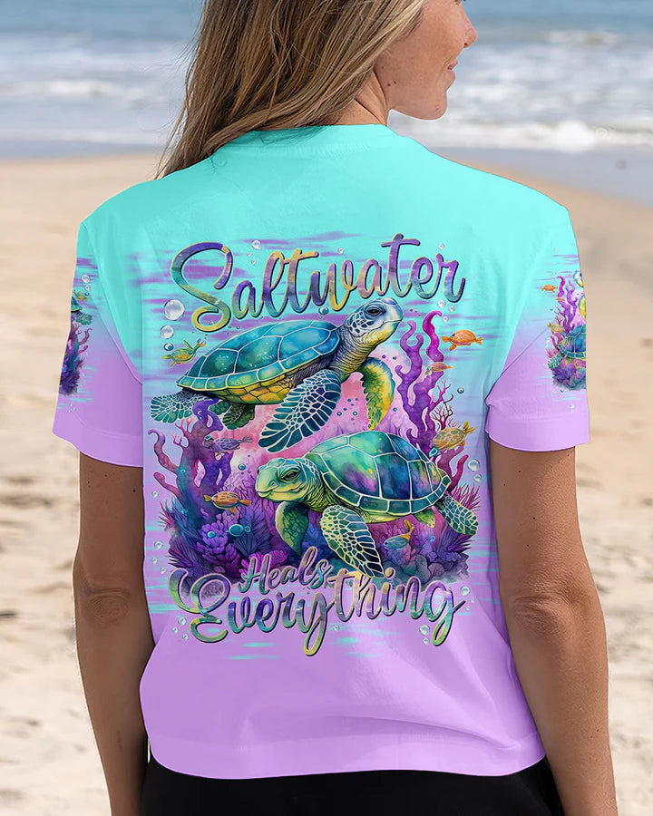 BLISSCORNERS SALTWATER HEALS EVERYTHING TURTLE ALL OVER PRINT 3
