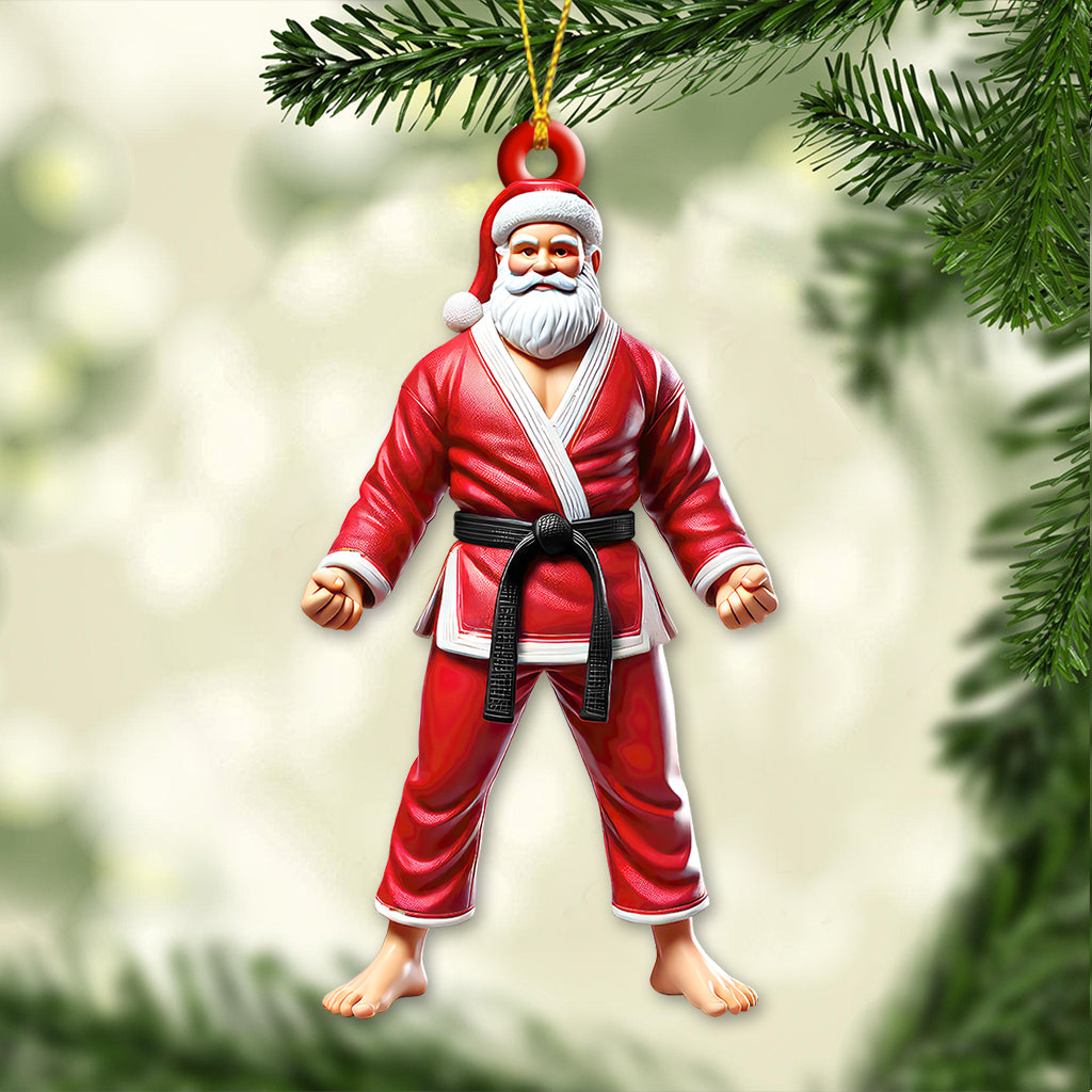 Blisscorners Custom Name Karate Christmas Ornament, Christmas Gift for Karate Lover2D Flat LM2211