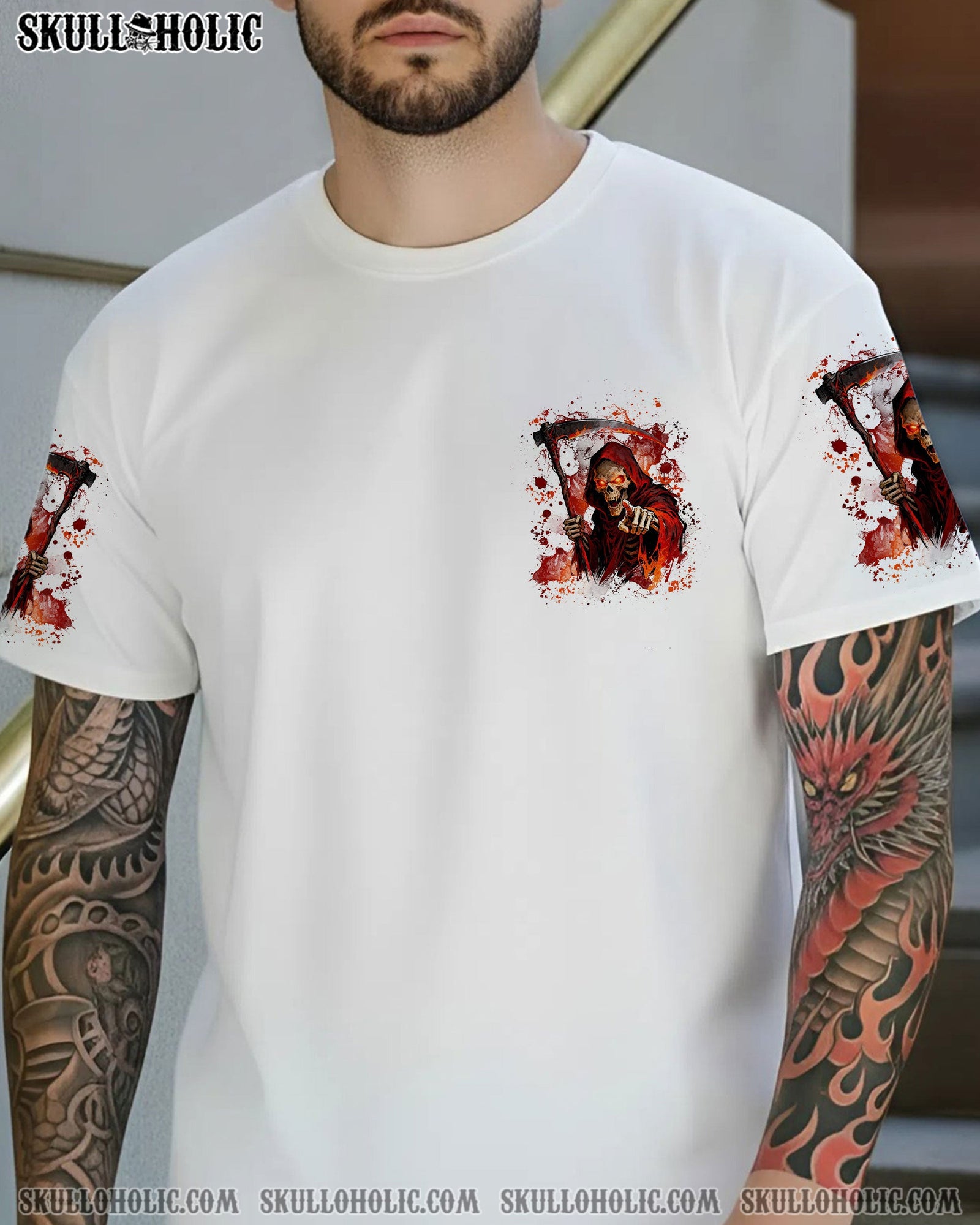 BLISSCORNERS DON’T F BARK SKULL REAPER ALL OVER PRINT