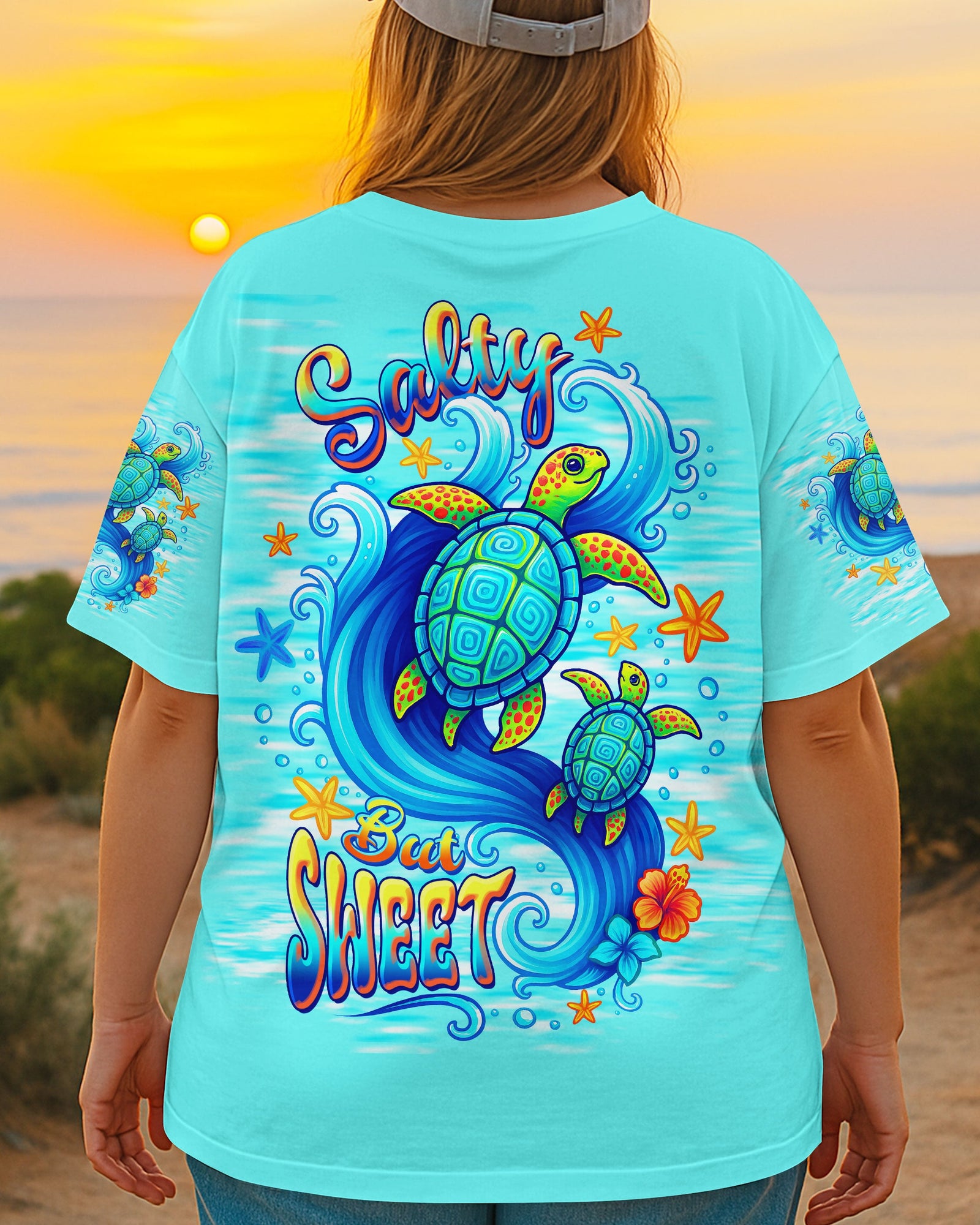 BLISSCORNERS SALTY BUT SWEET TURTLE ALL OVER PRINT