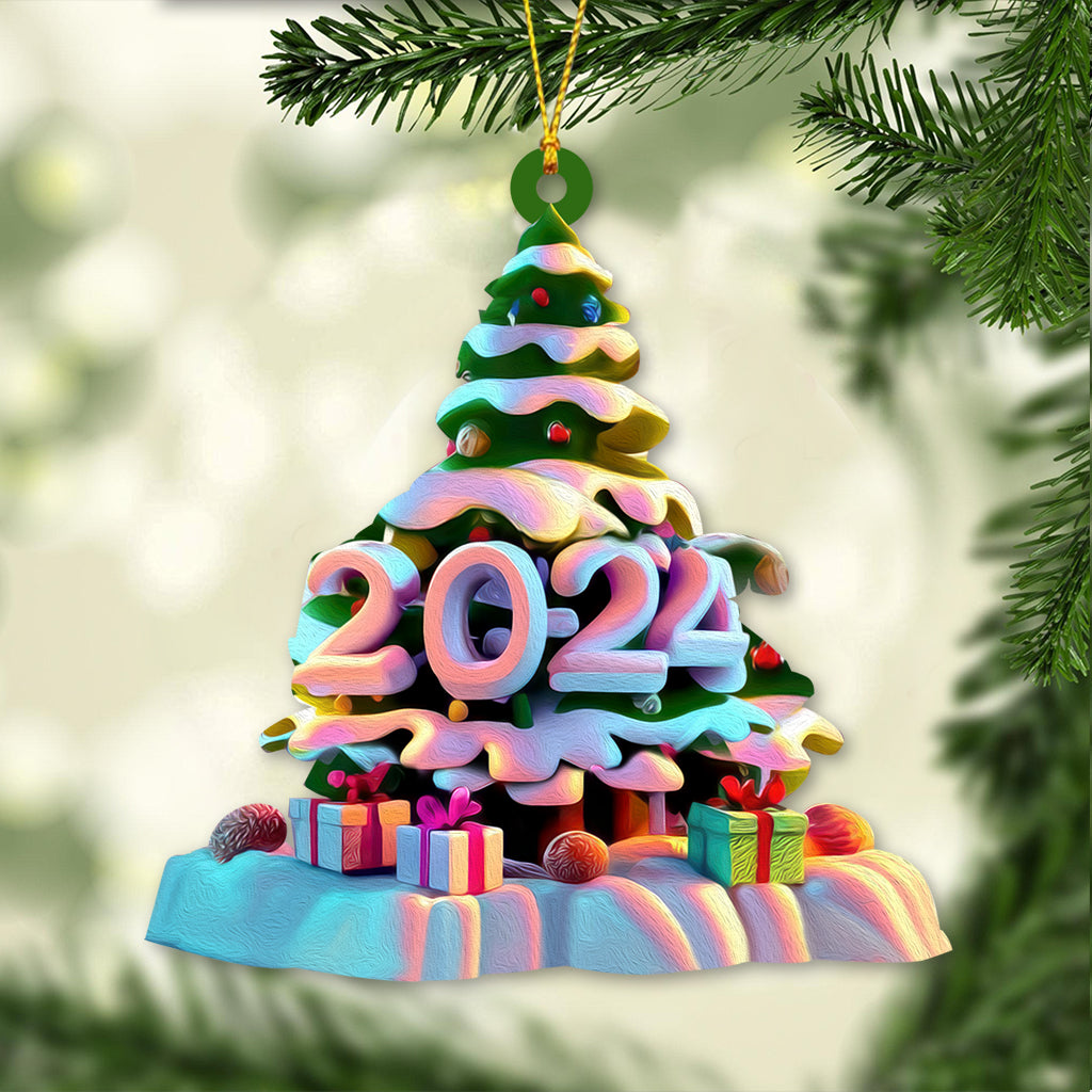 Blisscorners Custom Name Christmas Tree Ornament, Christmas Gift2D Flat LM2211