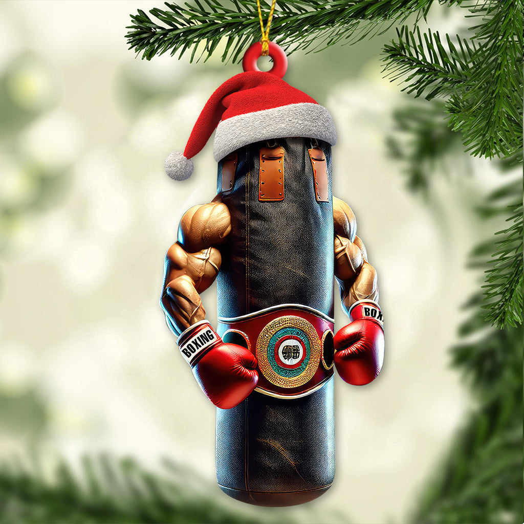 Blisscorners Custom Name Boxing Ornament, Christmas Gift for Boxing Loverss2D Flat LM2111