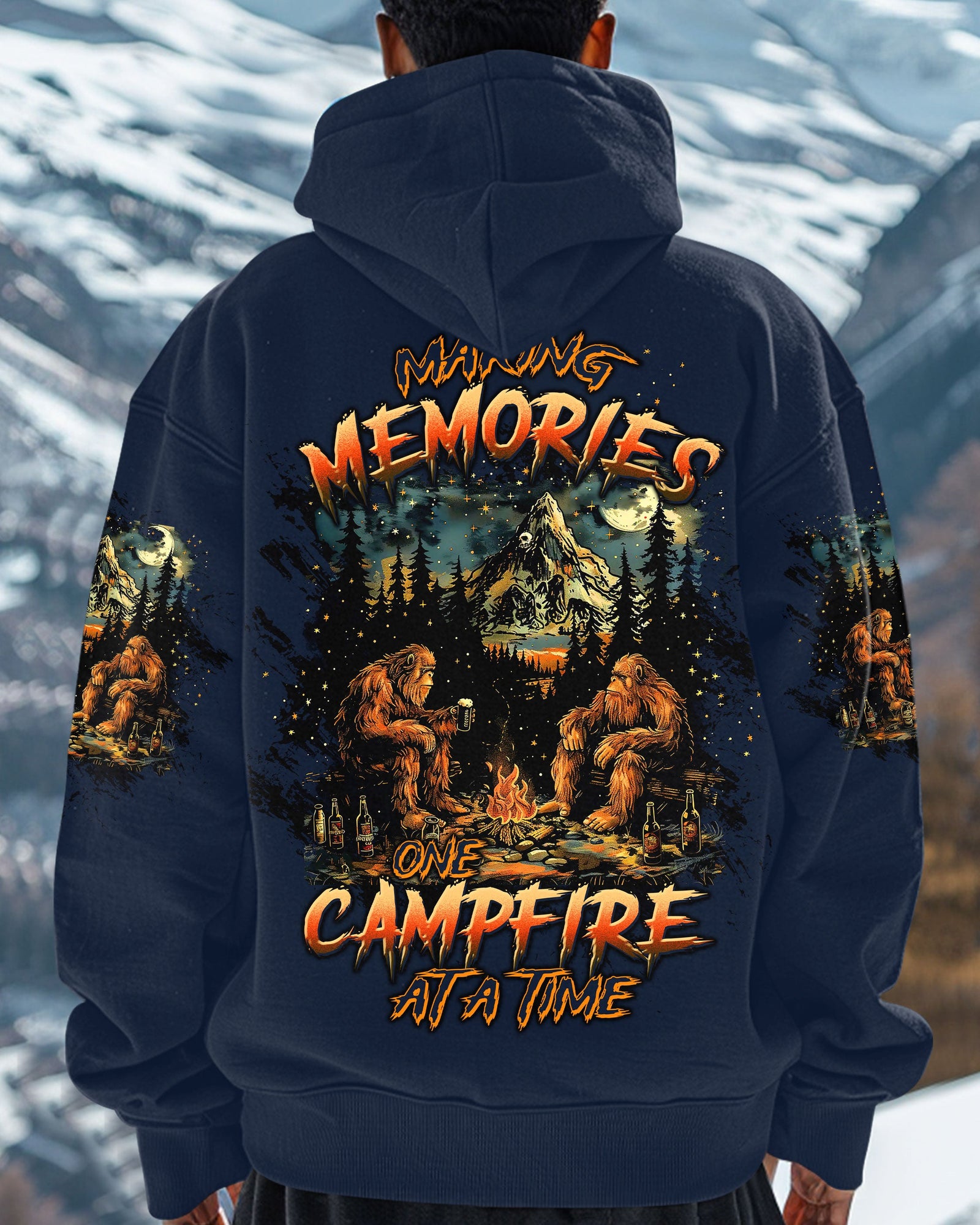 BLISSCORNERS MAKING MEMORIES ONE CAMPFIRE AT A TIME BIGFOOT ALL OVER PRINT
